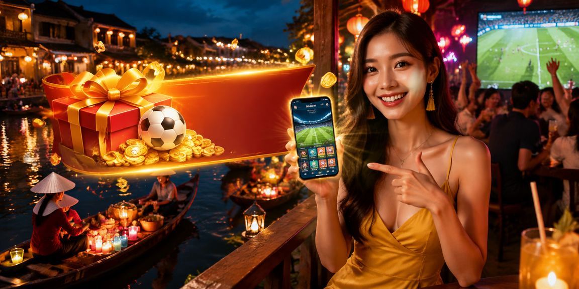 Người dùng Hội An ngồi cà phê truy cập casino và cá cược thể thao trên điện thoại